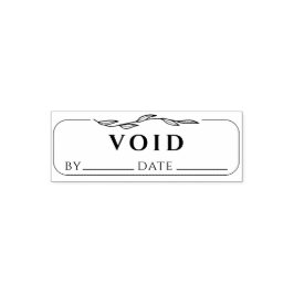 Unterzeichnung und Datum der VOID-Buchführung Permastempel