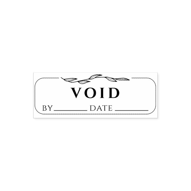 Unterzeichnung und Datum der VOID-Buchführung Permastempel (Design)