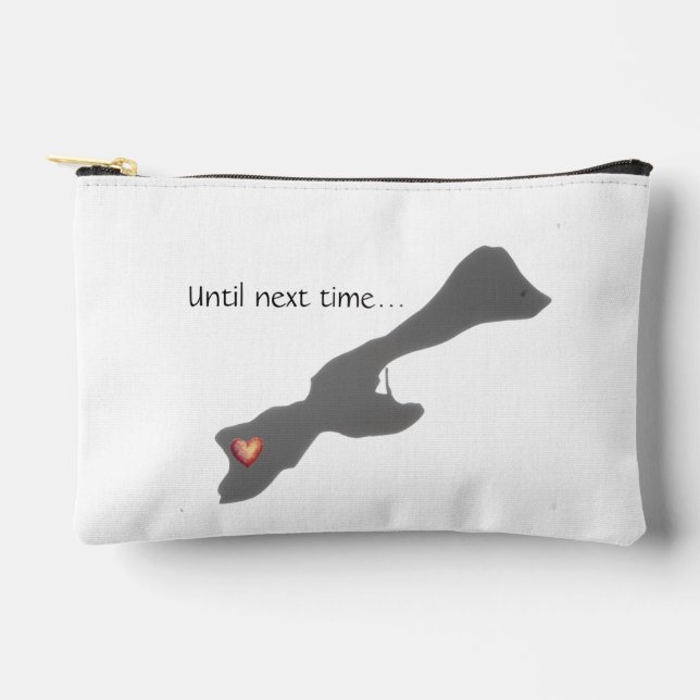 Until Next Time Madeline Island Sm Zipper Pouch  Zubehörtasche (Vorderseite)