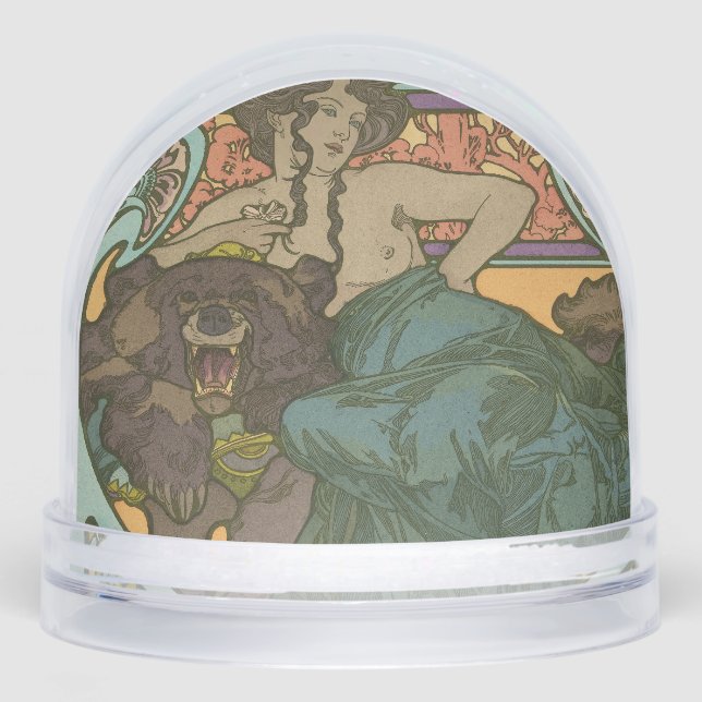 Untitled by Alphonse Mucha (1902) Schneekugeln (Vorderseite)