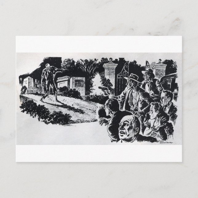 Untot steigend postkarte (Vorderseite)