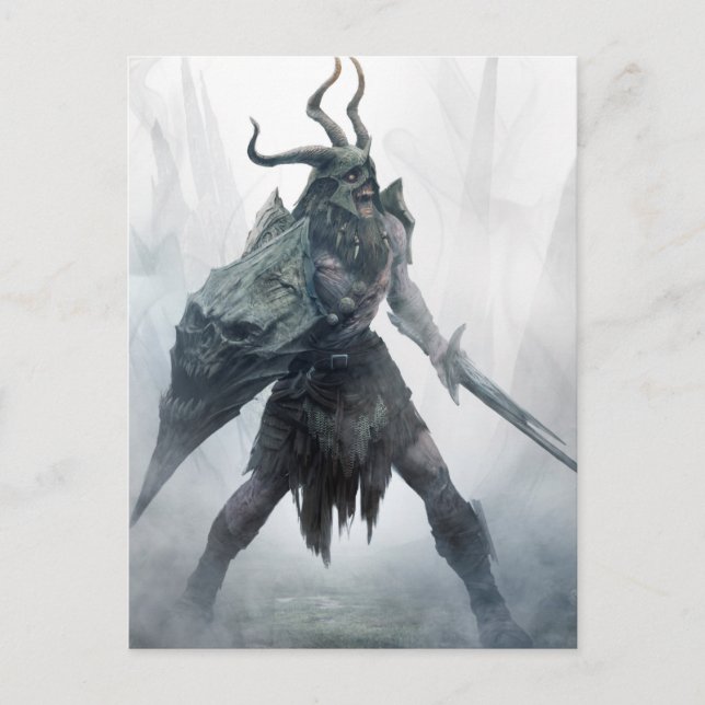 Untote Draugr Warrior Postkarte (Vorderseite)