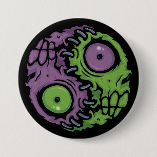 Untote Harmonie: Zombie Yin Yang-Symbol Button