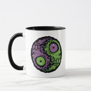 Untote Harmonie: Zombie Yin Yang-Symbol Tasse