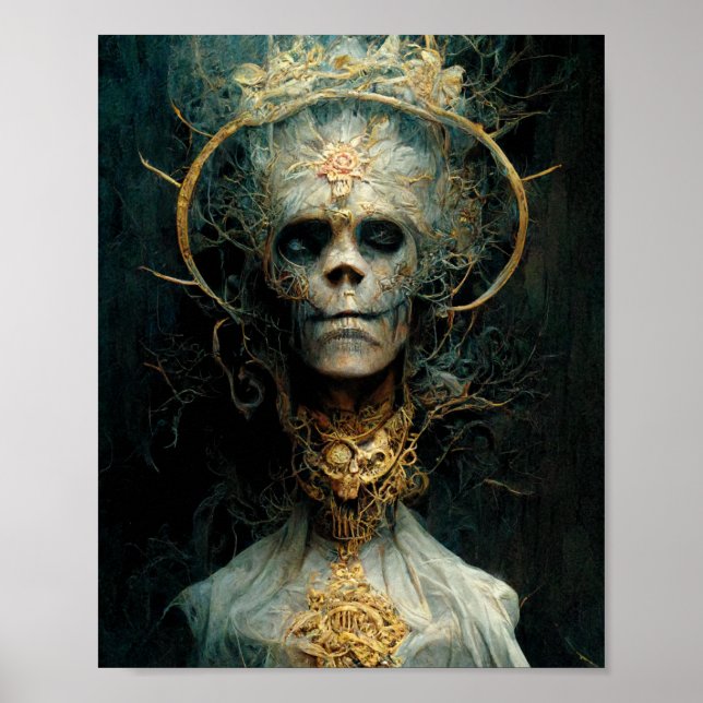 Untote Kreatur Dunkle Gotische Fantasie Art Poster (Vorne)