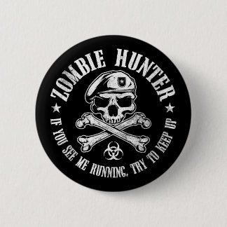 untote lebende Tote des Zombiejägers Button
