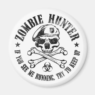 untote lebende Tote des Zombiejägers Magnet