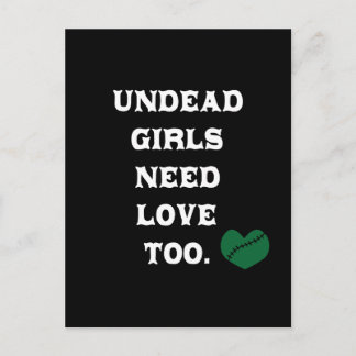 Untote Mädchen brauchen auch Liebe Postkarte