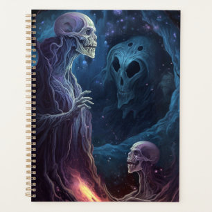 Untote Skelettkreaturen Horror Kunst Planer