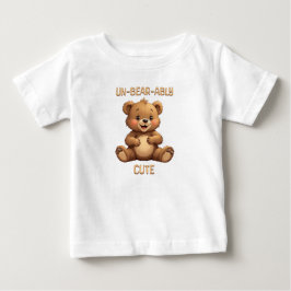 Untragbar Niedlicher Teddybär Baby T-shirt