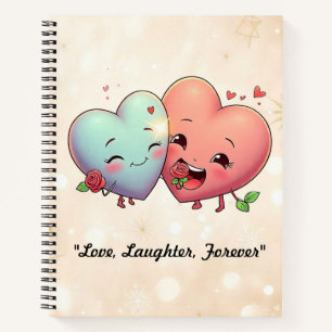 "Untrennbare Liebe Herz" Notizbuch