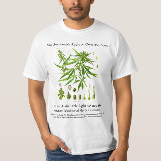 Unübertragbares Recht zum Hanf T-Shirt