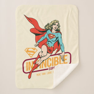 Unübertreffliche Supergirl Retro Grafik Sherpadecke