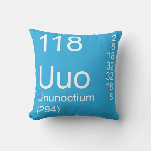 Ununoktium Kissen (Vorderseite)