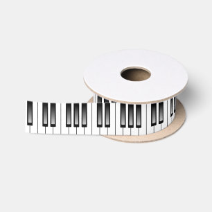 Ununterbrochene Klavier-Tastatur Satinband