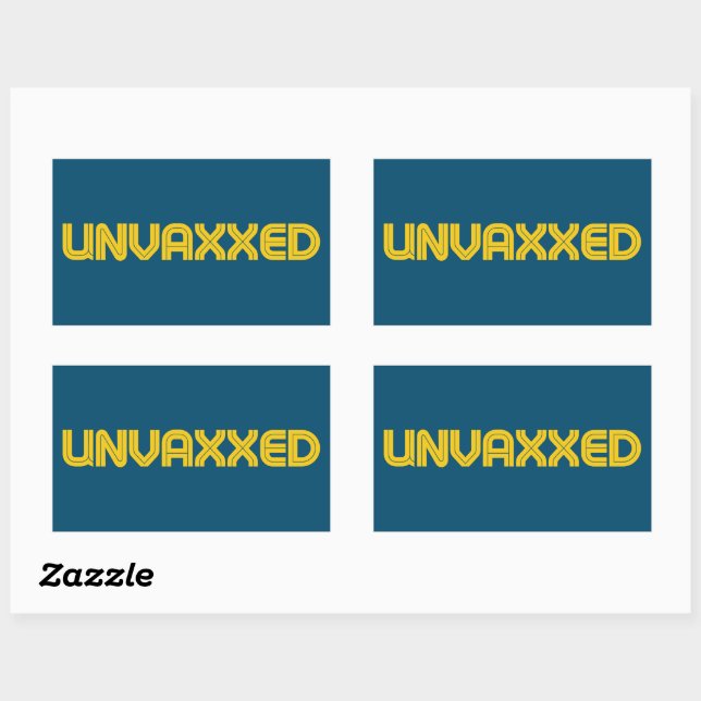 Unvaxierte Labels Rechteckiger Aufkleber (Blatt)
