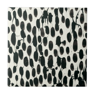 Unveränderliches schwarzes Aquarell I   Fliese