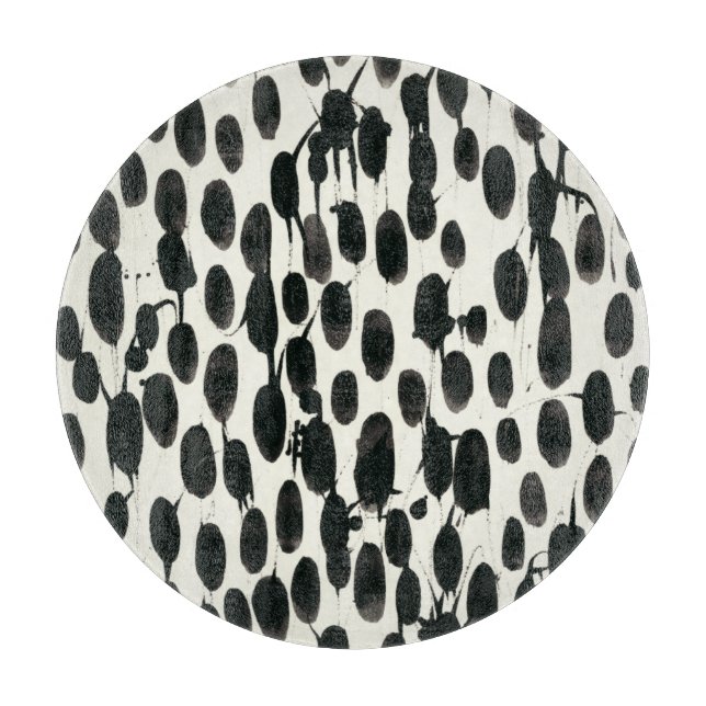 Unveränderliches schwarzes Aquarell I | Schneidebrett (Vorderseite)