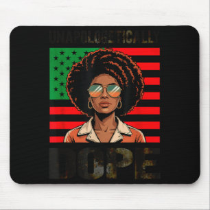 Unverblümt Afro Frau Schwarzer Stolz Mousepad