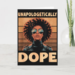 Unverblümt Afro Frau Vintage 70er  Karte