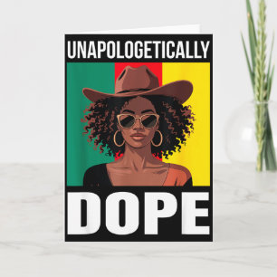 Unverblümt Afro-Frauen-Empowerment-Stolz  Karte