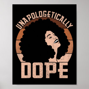 Unverblümt Droge Afro Lady Schwarzer Stolz Melani Poster