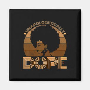 Unverblümt Droge Schwarzes Afro-Design Schwarze Ge Magnet
