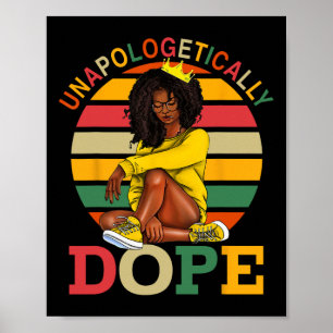 Unverblümt Drogen Afro Schwarze Geschichte Monat M Poster