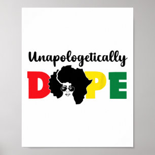 Unverblümt Drug Black History Month Afrikanisch  Poster