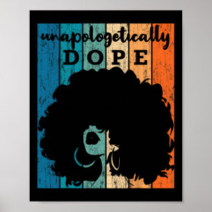 Unverblümt Drug Black History Month Afrikanisch Poster