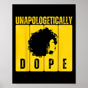 Unverblümt Drug Black History Month Afrikanisch  Poster