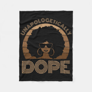 Unverblümt Drug Melanin Afro Königin Schwarz Sein Fleecedecke