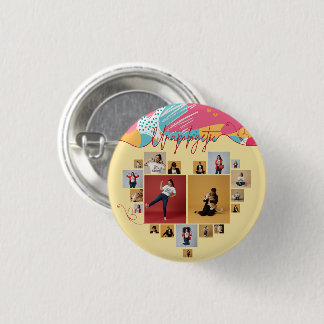 Unverblümte Personalisierte Weibliche Fotocollage Button