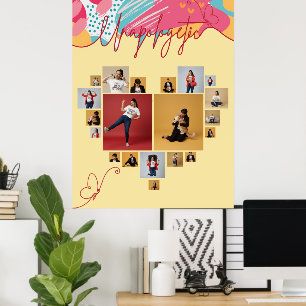 Unverblümte Personalisierte Weibliche Fotocollage Poster