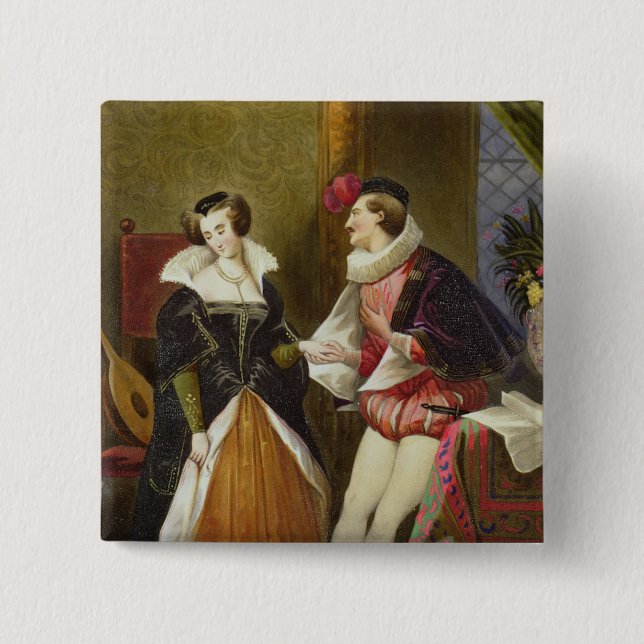 Unvergoltene Liebe Button (Vorderseite)