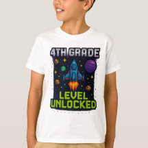 Unverriegelter T - Shirt 4. Stufe - Pixel-Leerlauf