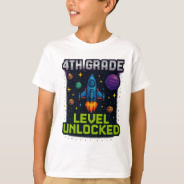 Unverriegelter T - Shirt 4. Stufe - Pixel-Leerlauf