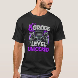 Unverriegeltes Spiel auf 8. Stufe zurück auf T-Shirt