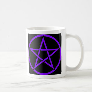 Unverschämte Hexepentagram-Sammlung (lila) Kaffeetasse