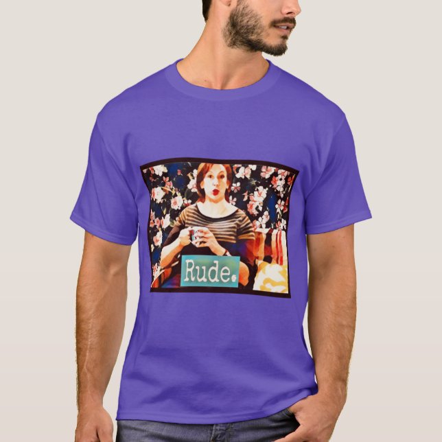 Unverschämte Miranda Hart Retro T-Shirt (Vorderseite)