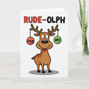 Unverschämte Olph Weihnachts Humor Karte