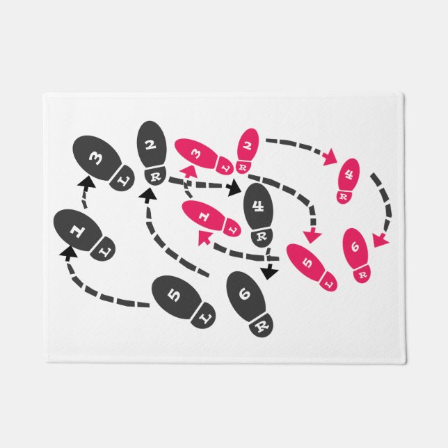 Unverschämte Tanzschritte Fußmatte (Vorderseite)