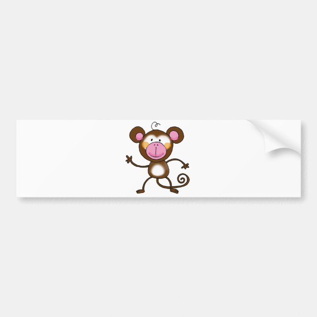 Unverschämter Affe Autoaufkleber (Vorne)