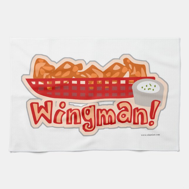 Unverschämter HühnerflügelWingman Handtuch (Horizontal)