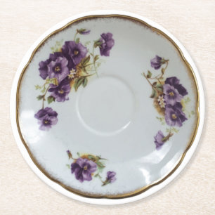 Unverschämter Teacupsaucer-Untersetzer Runder Pappuntersetzer
