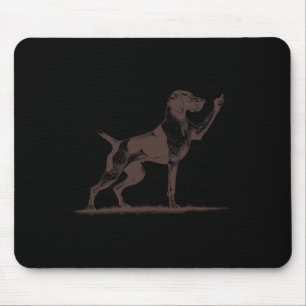 Unverschämter Zeigerhund Loch Deutsch Drahthaarige Mousepad