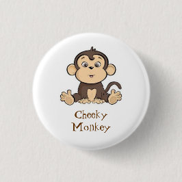 Unverschämtes Affe-Abzeichen Button