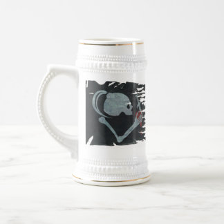 Unverschämtes Vermögen Tattered Flaggen-Krug Bierglas