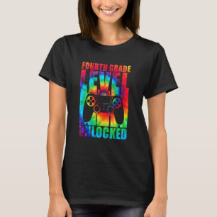 Unverschlossene Gefärbte Krawatte der vierten Klas T-Shirt