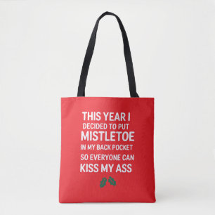 Unverschobenes Weihnachten Lustiges Noel Lustiger  Tasche